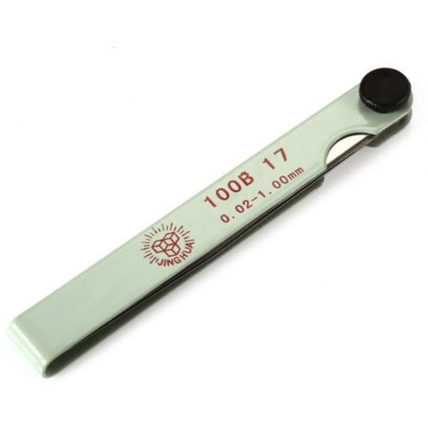 17 Piece 0.02 1.00Mm Blade Master Feeler Gauge Gray Other Hand Tools
