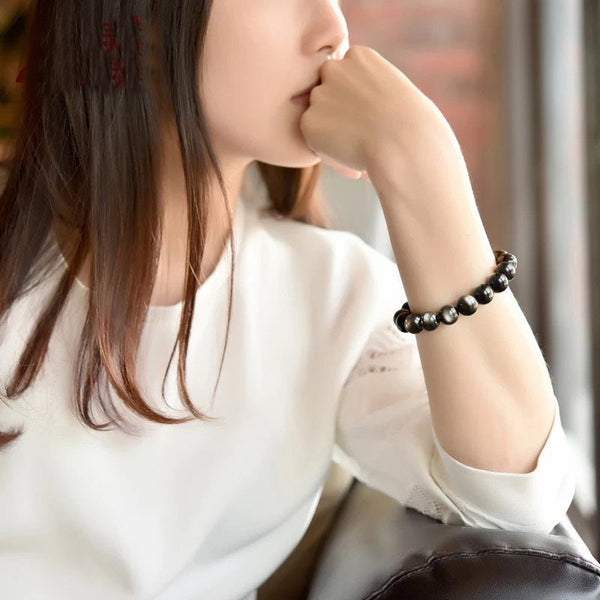 Veile Studios Gold Obsidian Stone Bracelet Bracelets