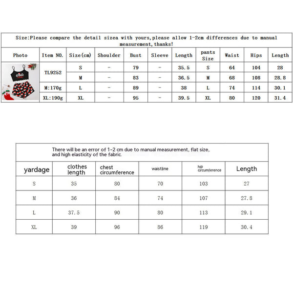 Womens Spaghetti Straps Sleeveless Pajamas For Casual Home Use And Relaxation Sleepwear