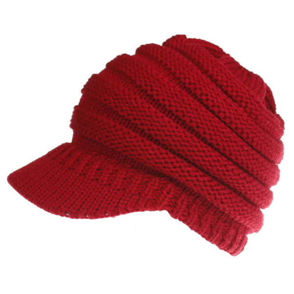 Women Ponytail Beanies Autumn Winter Soft Knitting Caps Warm Ladies Hats