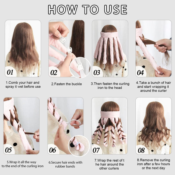 Removable Eight Claw Lazy Hair Curler Style Tool Rollers & Curlers