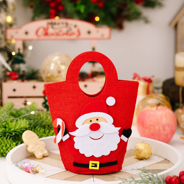 Christmas Decorations Creative Cartoon Carry Bag Santa Claus Gift Children's Candy Apple Seasonal Decorations