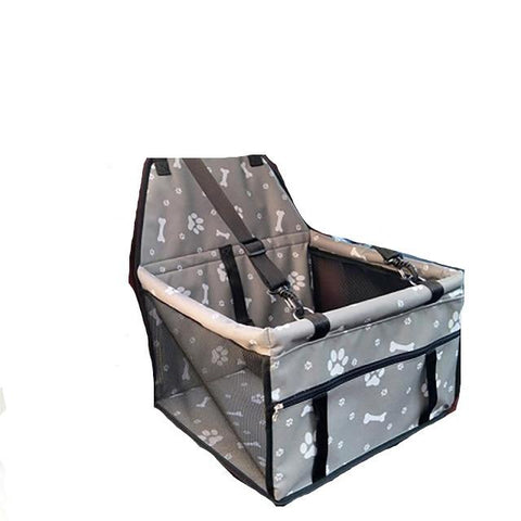 Grey Footprint Pet Dog Cat Waterproof Carrier Bag Seat Pad 45X30x25cm
