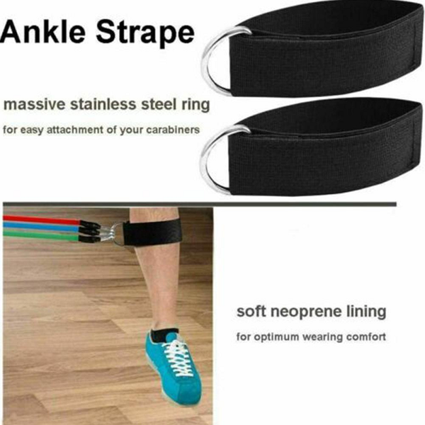 17 Pieces Latex Pull Rope Resistance Bands Kit Gym Equipment Resistance Trainers