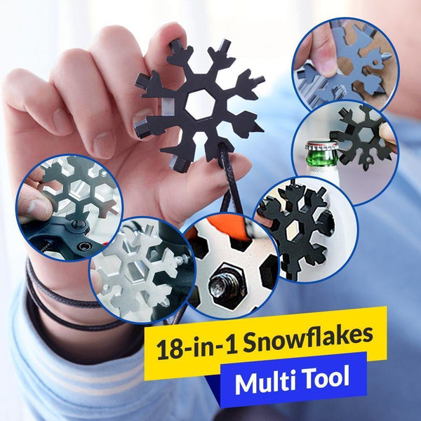 18 In Mini Multifunctional Snowflake Wrench Tool Multi Tools