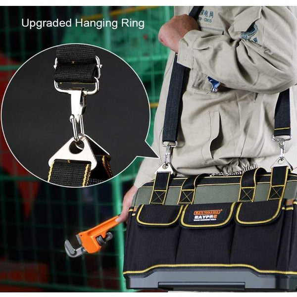 Power Tools 18 Inch Hardware Kit Bag Close Top Heavy Duty Moulded Base Storage Box With Shoulder Strap Storage Boxes