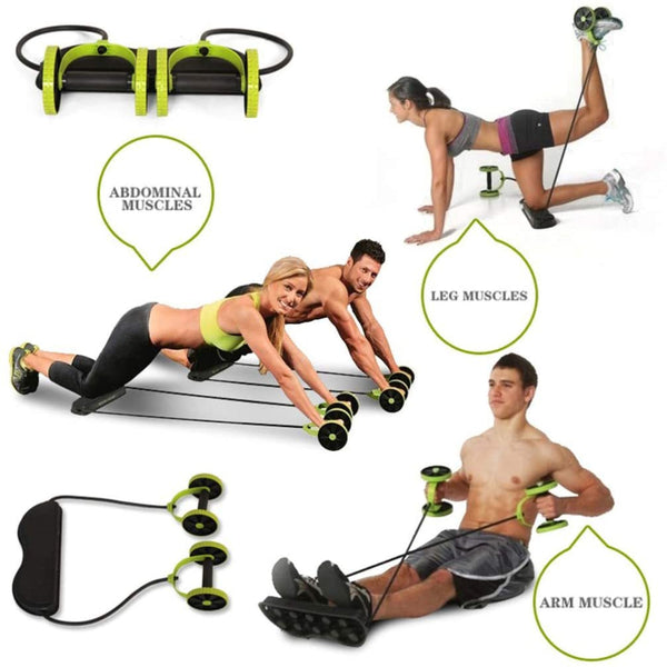 Crossflex Wheel Roller Abdominal Machines