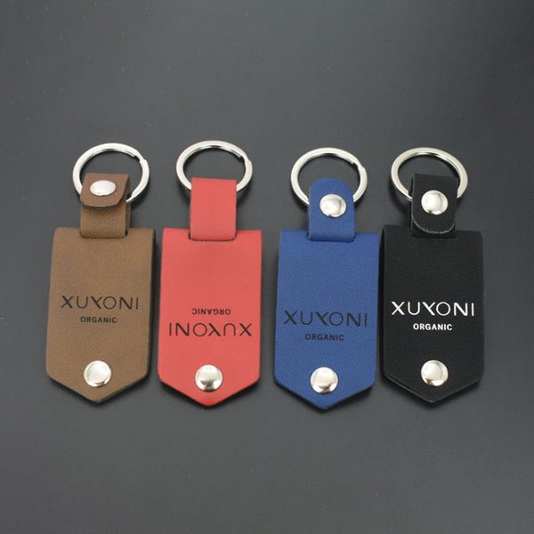 Blank Heat Transfer Leather Detachable Keychain Laser Multifunctional Diy Overprint Photo Keyrings
