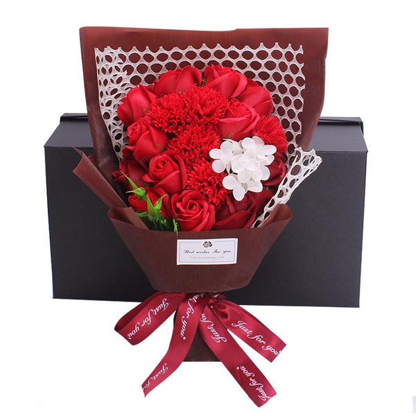19 Soap Roses Bouquet Gift Box Valentine's Day Floral Décor