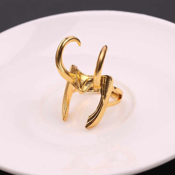 Simple Design Rocky Ring Irregular Gold Fang Statement Finger Rings
