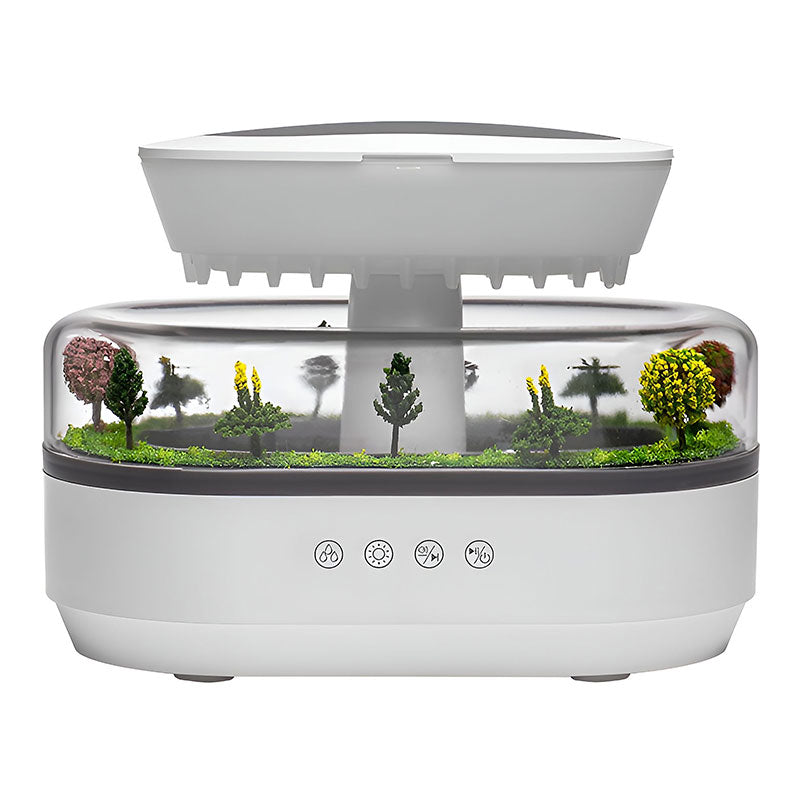 Raindrop Style Aroma Humidifier With Lights White Noise And Essential Oil Diffusion For Home. Humidifiers
