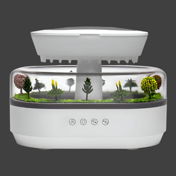 Raindrop Style Aroma Humidifier With Lights White Noise And Essential Oil Diffusion For Home. Humidifiers
