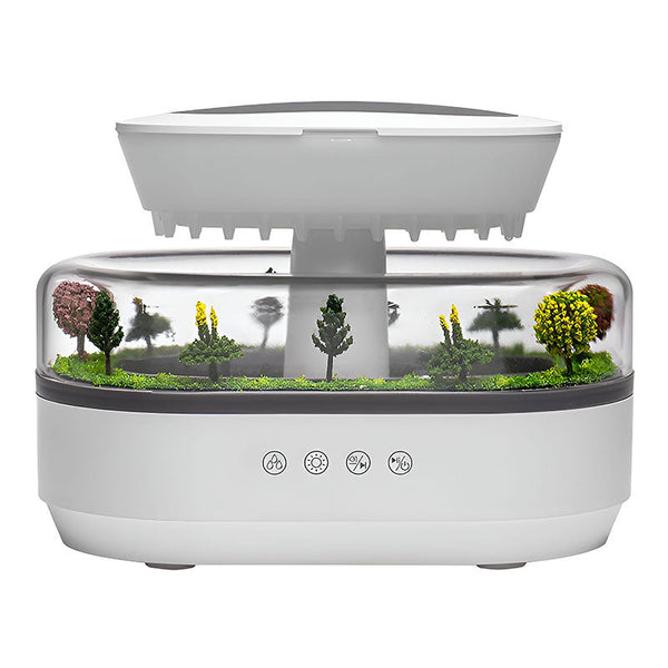 Raindrop Style Aroma Humidifier With Lights White Noise And Essential Oil Diffusion For Home. Humidifiers