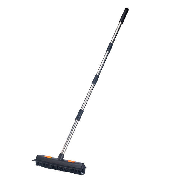 Cleaning Brush Stainless Steel Silicone Floor Water Scraping Long Handle Magic Carpet Cleaning Brushes
