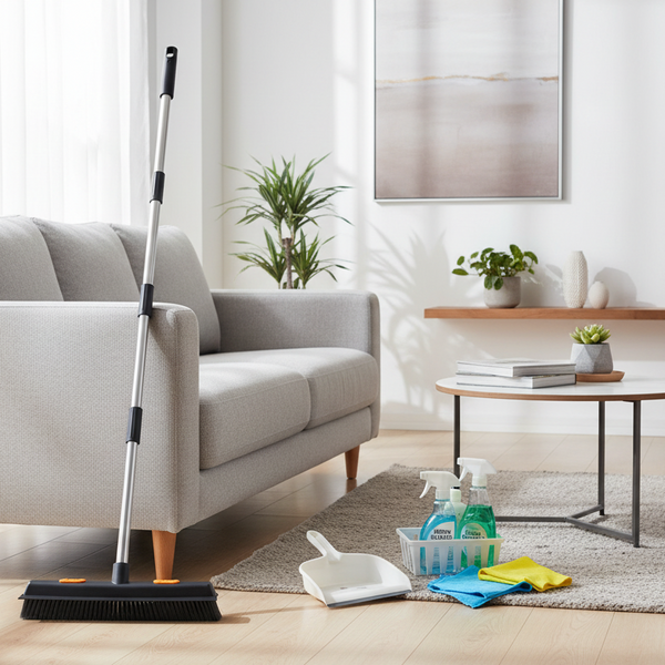 Cleaning Brush Stainless Steel Silicone Floor Water Scraping Long Handle Magic Carpet Cleaning Brushes