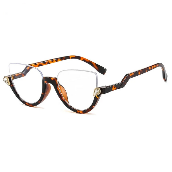 Transparent Cat Eye Prescription Glasses Frame Women Men Eyewear Optical Spectacle Diamond Clear Lens Eyeglasses Eyeglass Frames