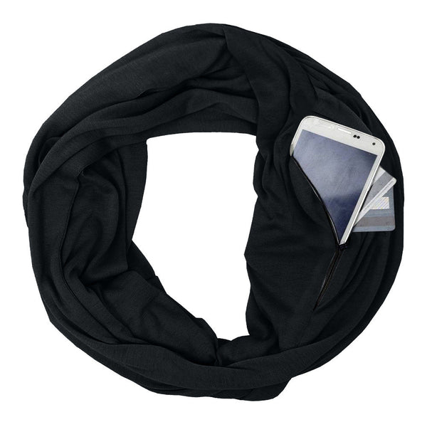 Solid Colour Pocket Scarf Women's Accessories Scarves & Wraps