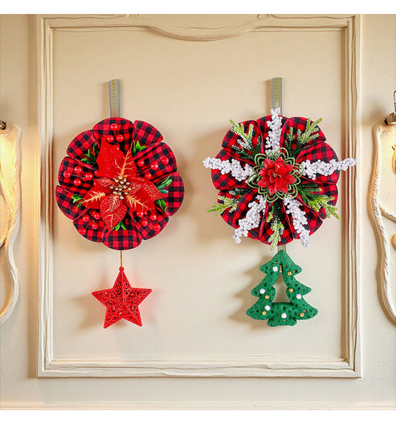 Christmas Wreath Door And Window Decorations Seasonal Decorations