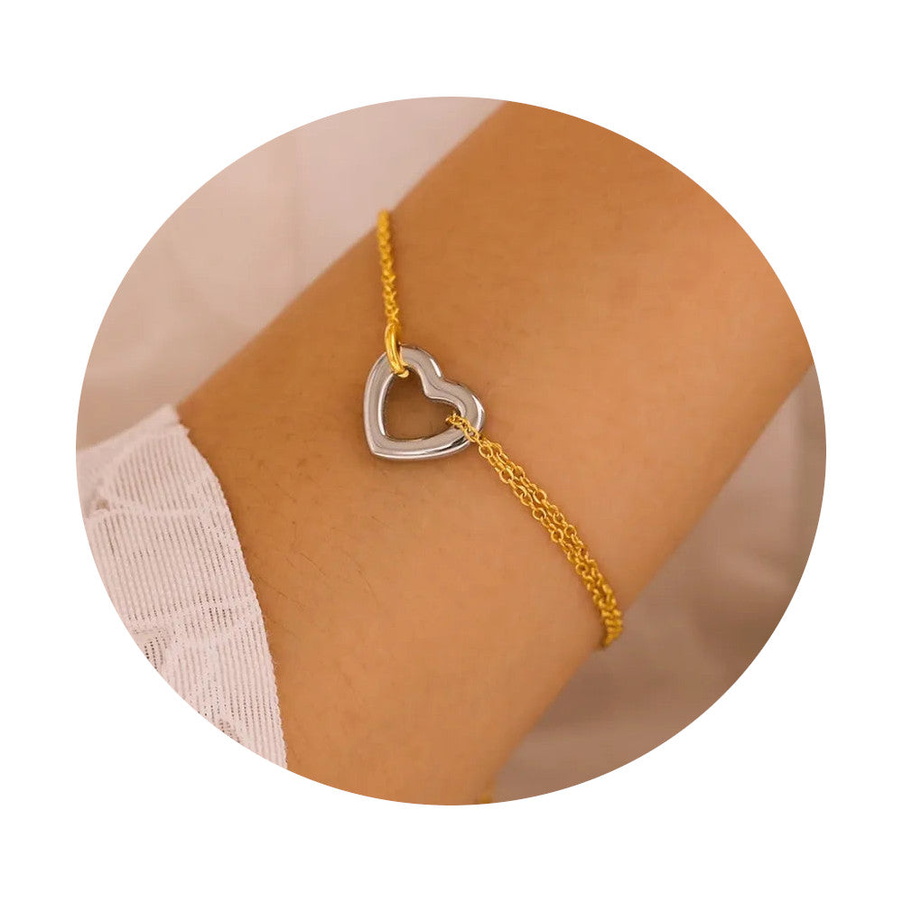 Veile Studios 18K Gold Plated Heart Bracelet Bracelets