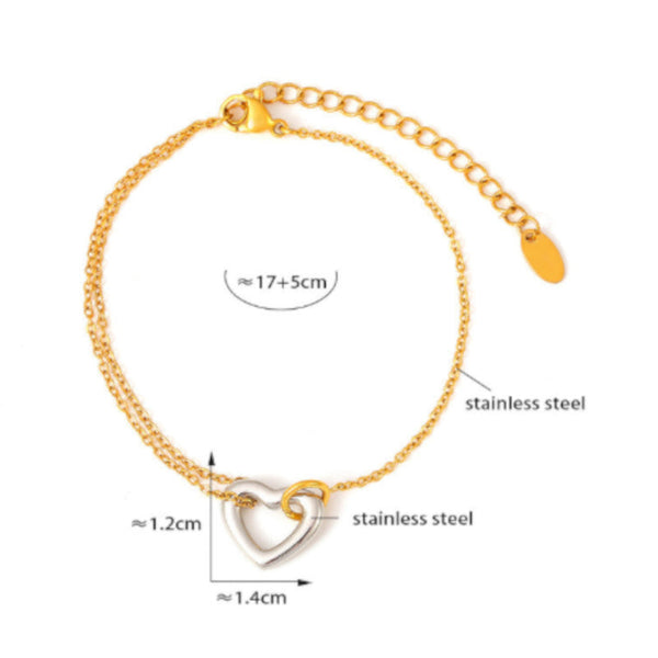 Veile Studios 18K Gold Plated Heart Bracelet Bracelets