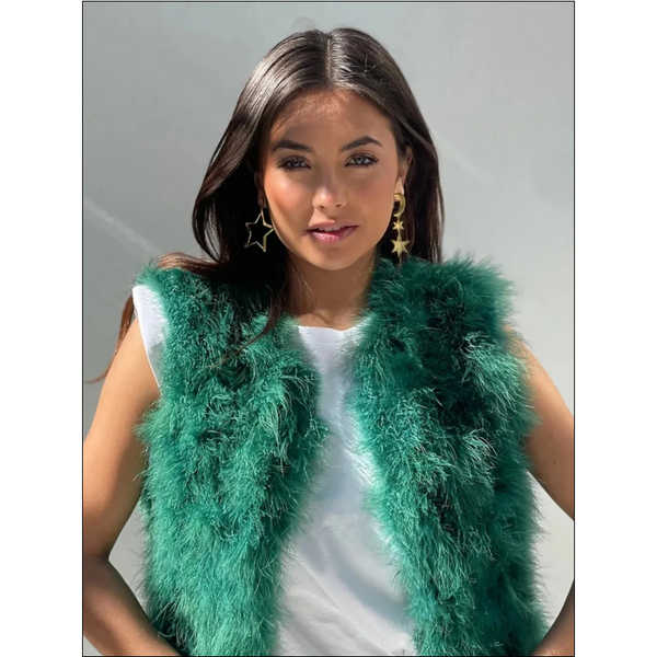 Moon Star Drop 18K Gold Plated Stainless Steel Earrings