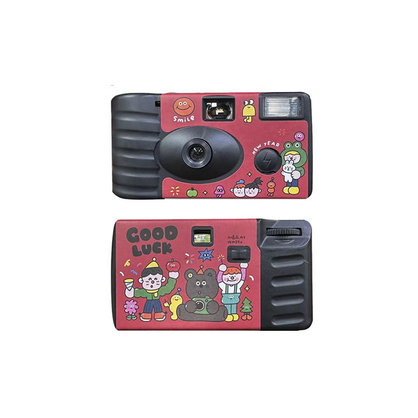 18 Retro Film Red Camera Stickers Waterproof Decorative Designs For Cameras Digital Cameras