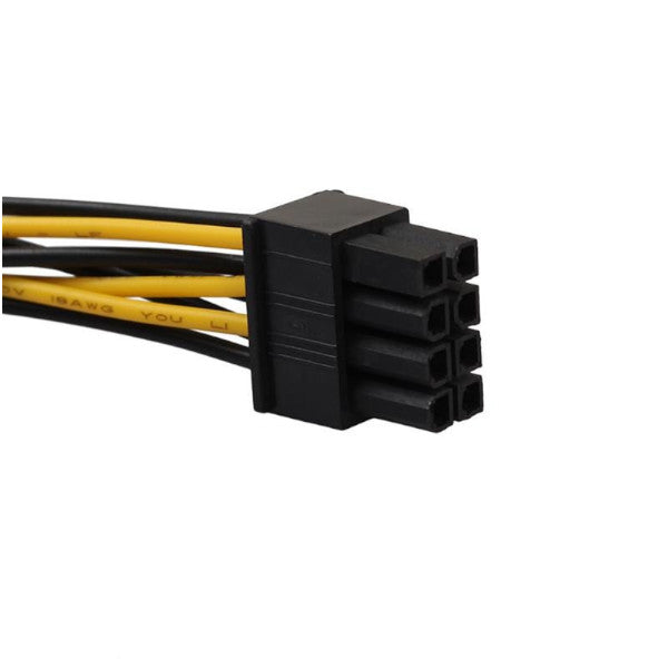 18Cm 862 Pin To Dual 4 Video Card Power Cable Adapter 8Pin 4Pin Graphics Cord Copper Wire Core Power Cables & Connectors