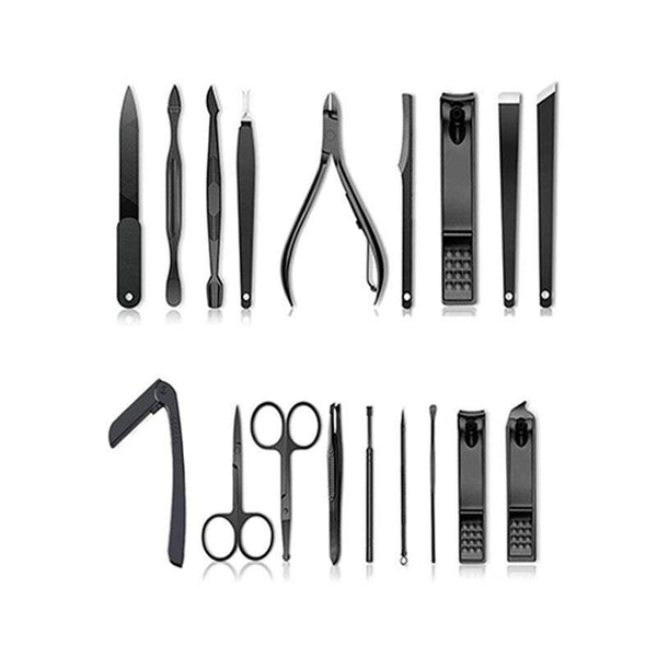 Nail Tools Cuticle Care 18Pcs Self Grooming Kit Manicure Pedicure Stainless Steel Manicure & Pedicure Tools & Kits