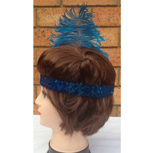 Br Costumes 1920S Flapper Headband Headpiece Feather Sequin Charleston Gatsby Dance Hats