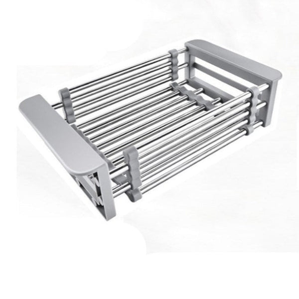 Kitchen Sink Drain Basket Stainless Steel Anticorrosion Flexible Large Capacity Sink Organisers