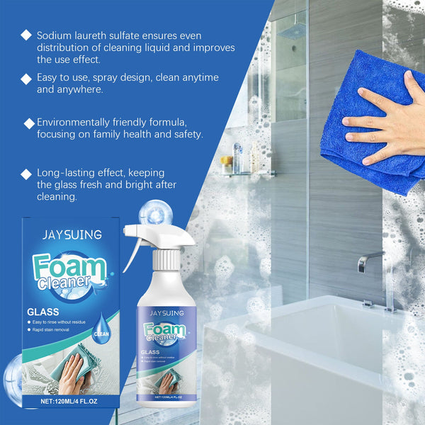 Glass Foam Cleaner Cleans Oil Stains With Refurbished Daily Maintenance Glass Cleaning Spray Cleaning Products