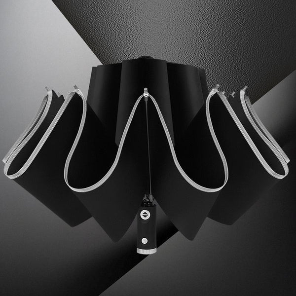 Reflective Strip Easy To Use Reverse Folding Umbrella