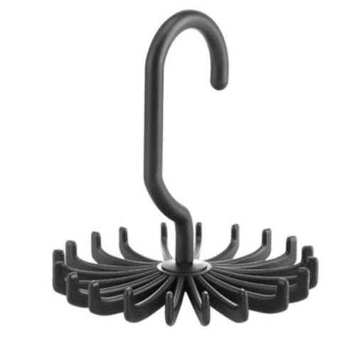 Plastic Tie Rack For Closets Rotating Ties Hook Holder Belt Scarves Hanger Clothes Hangers