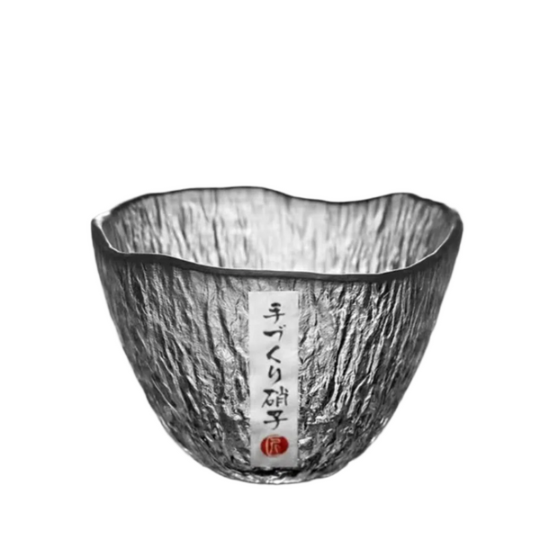 Small Personal Cup Tea Tasting Hammer Patterned Kung Fu Heat Resistant Glass Single Cups & Saucers