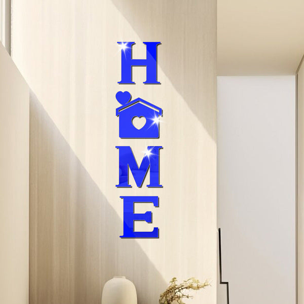 Acrylic Mirror Stickers: Home House Love Combo Bestseller Shein Soft Decorative Wall With Letter Hearts Wall Stickers
