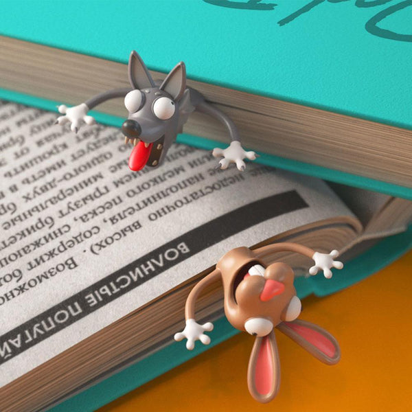 3D Cartoon Cute Novelty Animal Pvc Bookmark Bookmarks