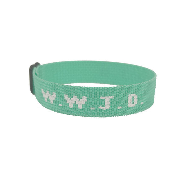 Alphabet Jacquard Printed Wrist Strap Bracelet Unisex Wwjd Adjustable Bracelets