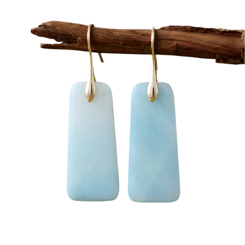 Natural Stone Geometric Shape Earrings