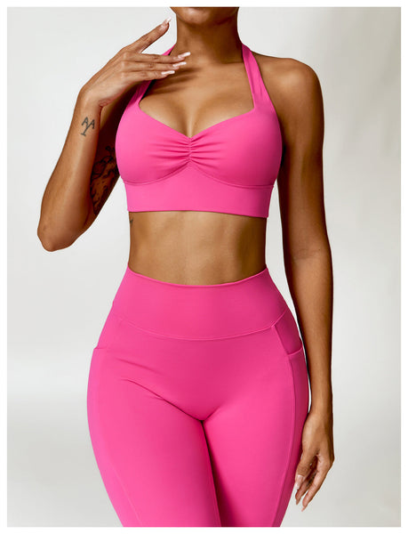 Quick Drying Beautiful Back Yoga Clothes Bra Tight Fitness Vest Running Shockproof Sports Underwear Sports Bras