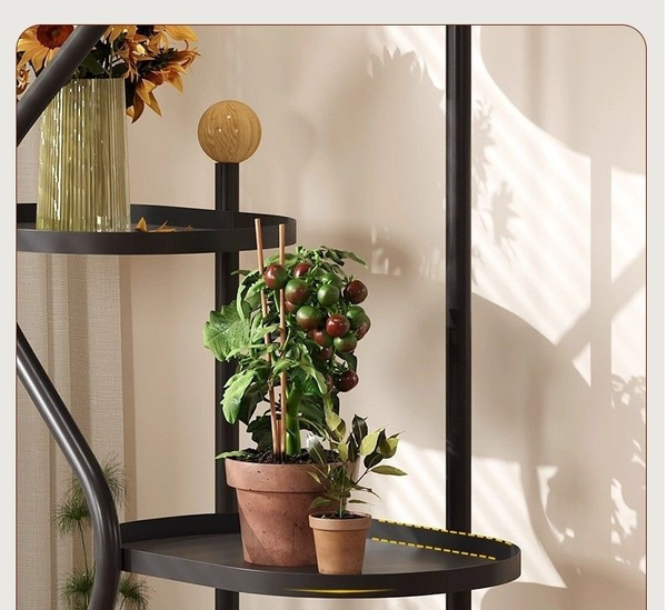 Mobile Flower Stand With Wheels Multi Layer Metal Plant Shelf For Living Room And Balcony Floor Standing Planter Rack Plant Stands
