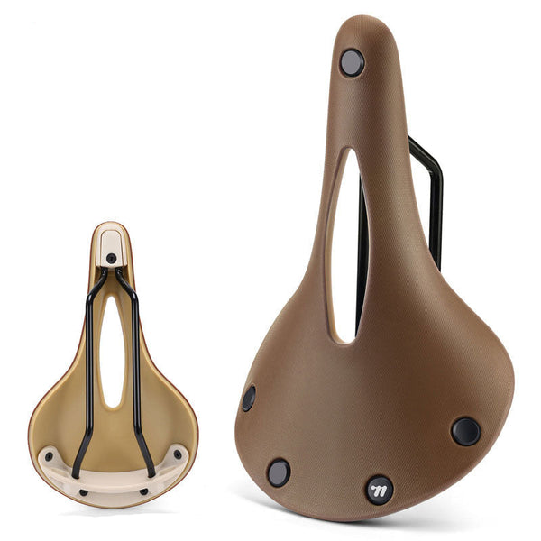 Retro Bicycle Saddle: Wear Resistant Anti Slip Multicolor Hollow Cushion For Road Bikes Bmx Mtb Touring Saddles & Seats