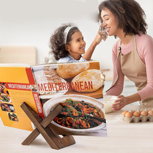 Kitchen Recipe Rack For Home Use Wall Mounted Or Desktop Book Stand Reading And Menu Display Book Stands