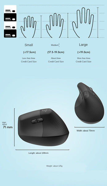 Logitech Lift Mouse Wireless Bluetooth Business Office Softtone Ergonomic Keyboard & Mouse Bundles
