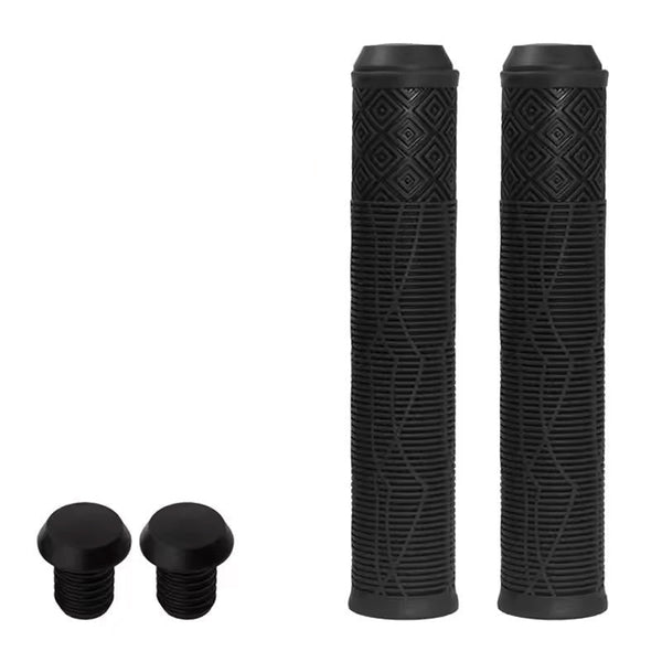 165Mm Bike Handlebar Grips (Soft Rubber) Bikes/Scooters/Mtb Colored Plugs Handlebar Grips Tape & Pads