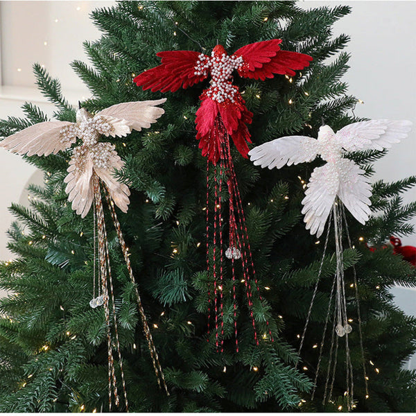 Faux Hummingbird Christmas Tree Decoration Holiday Decorative Bird Ornament For Scene Arrangement Seasonal Decorations