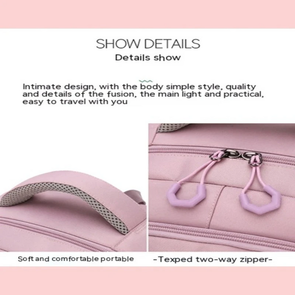 Nylon Backpack For Women With Large Capacity And Sturdy Shoulder Bag Water Resistant Women Backpacks