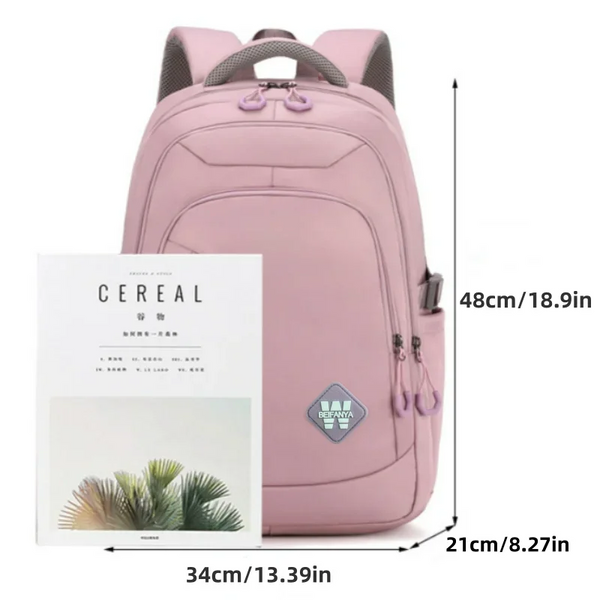 Nylon Backpack For Women With Large Capacity And Sturdy Shoulder Bag Water Resistant Women Backpacks