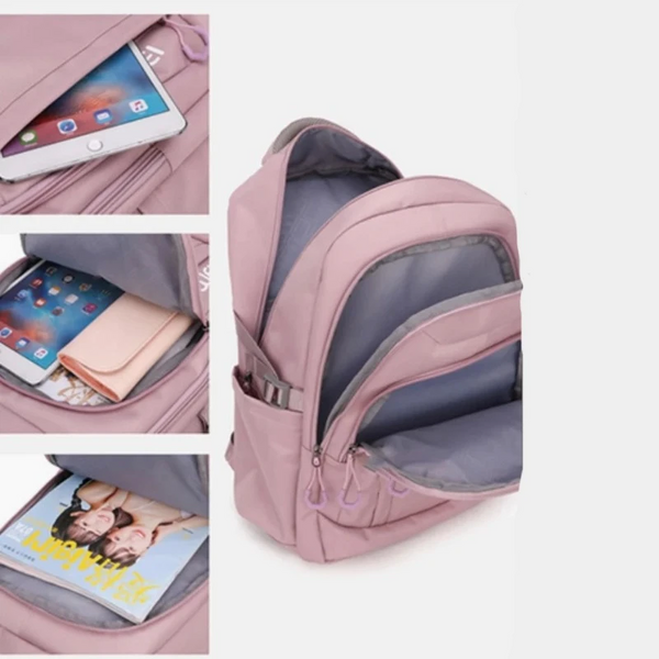 Nylon Backpack For Women With Large Capacity And Sturdy Shoulder Bag Water Resistant Women Backpacks