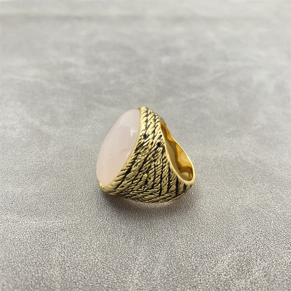 Veile Studios The Natural Stone Ring With Modern High End Design Crafted From Copper Rings