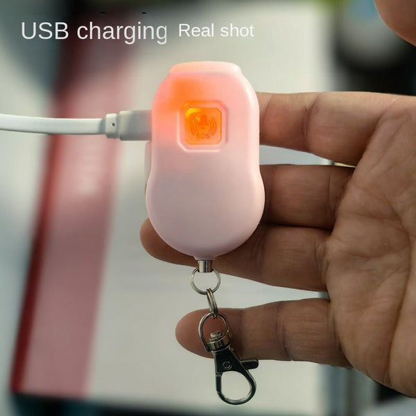 Cross Border New Charging Sos Personal Alarm For Women Self Defense Anti Attack Device With Outdoor Led Light Personal Alarms